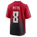 Kooe A.Falcons #8 Kyle Pitts Sr. Player Red Home Game Stitched Jerseys