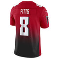 Kooe A.Falcons #8 Kyle Pitts Sr. Player Red Vapor F.U.S.E. Limited Stitched Jerseys