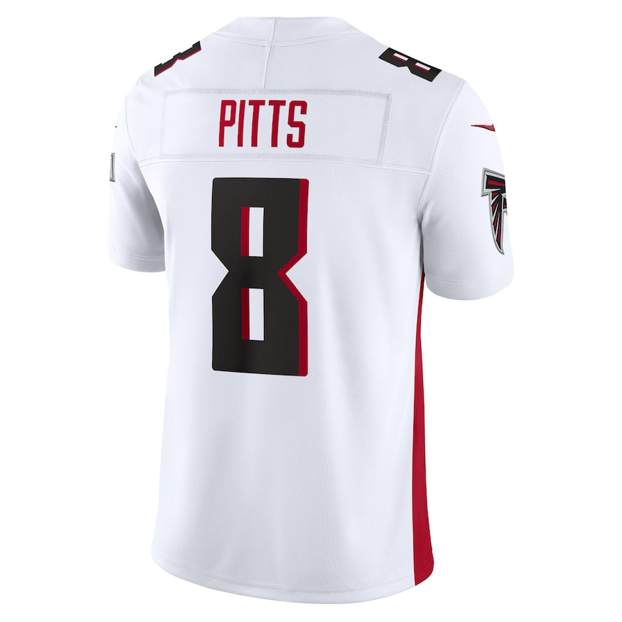 Kooe A.Falcons #8 Kyle Pitts Sr. Player White Vapor F.U.S.E. Limited Stitched Jerseys