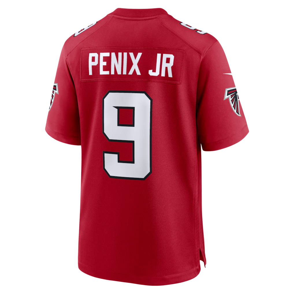 Kooe A.Falcons #9 Michael Penix Jr. Red Game Stitched Jerseys