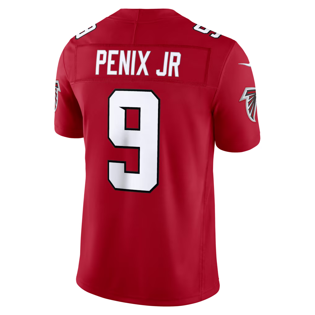 Kooe A.Falcons #9 Michael Penix Jr. Red Team Vapor F.U.S.E. Limited Stitched Jerseys