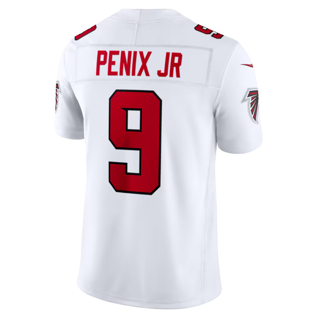 Kooe A.Falcons #9 Michael Penix Jr. White Vapor F.U.S.E. Limited Stitched Jerseys