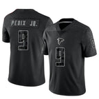 Kooe A.Falcons #9 Michael Penix Jr. Player Black RFLCTV Limited Stitched Jerseys