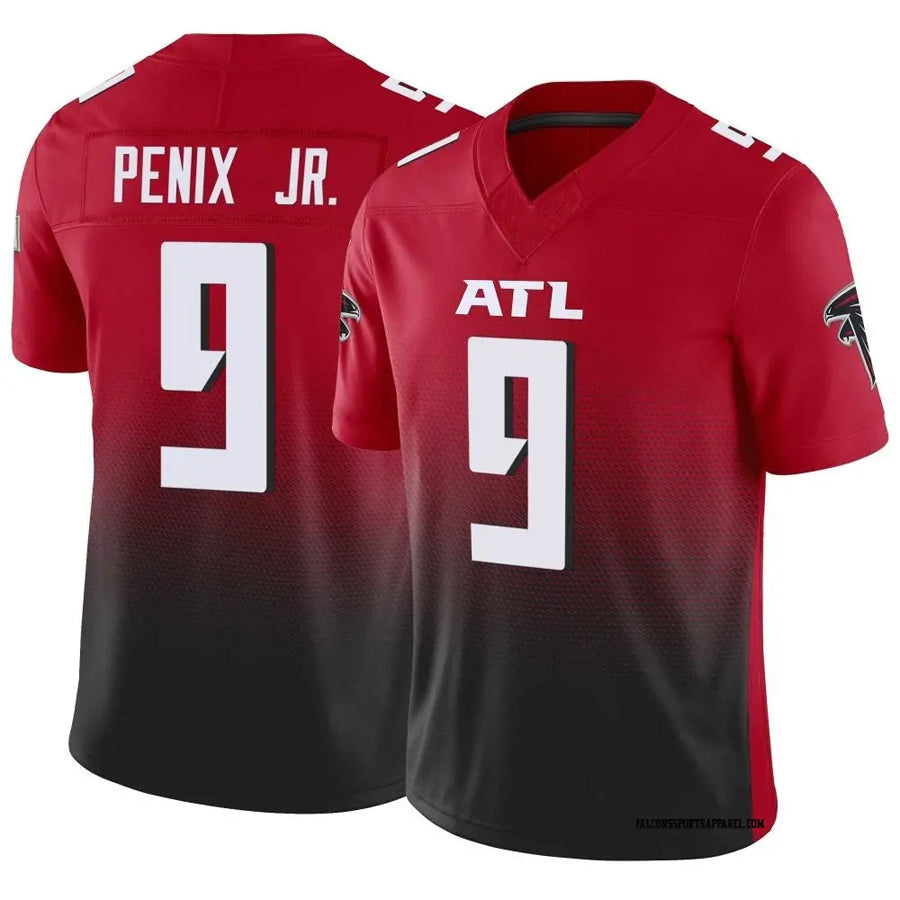 Kooe A.Falcons #9 Michael Penix Jr. Player Red Vapor F.U.S.E. Limited Stitched Jerseys