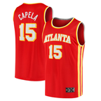 Kooe A.Hawks #15 Clint Capela Red 2021-22 Fast Break Replica Jerseys - Icon Edition