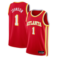 Kooe A.Hawks #1 Jalen Johnson Red Fast Break Replica Jerseys - Icon Edition