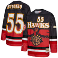 Kooe A.Hawks #55 Dikembe Mutombo Mitchell & Ness Red Maxxed Out Fashion Hockey Jerseys