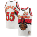 Kooe A.Hawks #55 Dikembe Mutombo Mitchell & Ness White 199697 Hardwood Classics Swingman Jerseys