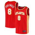 Kooe A.Hawks #8 Kristaps Porzi??is Red Fast Break Replica Jerseys - Icon Edition