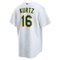 Kooe Athletics #16 Nick Kurtz Player White Home Game Stitched Jerseys
