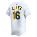 Kooe Athletics #16 Nick Kurtz Player White Home Limited Stitched Jerseys