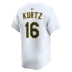 Kooe Athletics #16 Nick Kurtz Player White Home Limited Stitched Jerseys