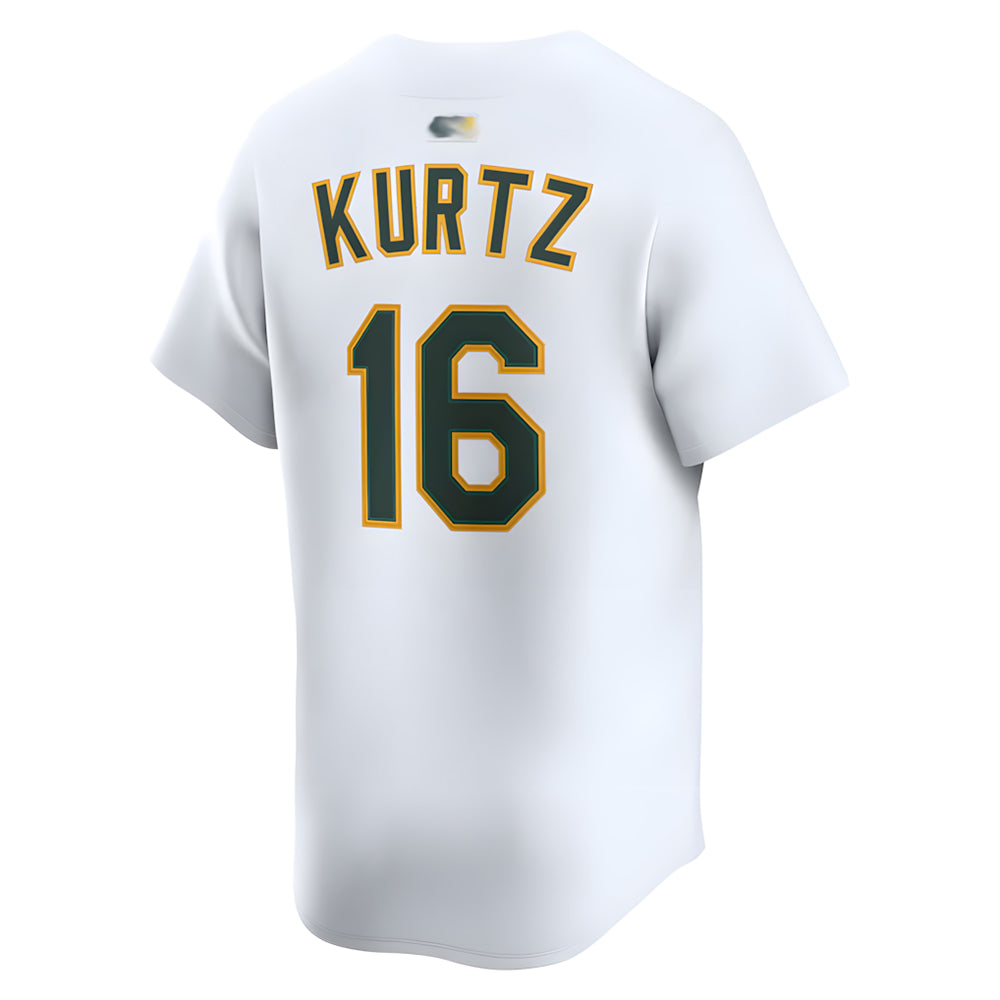 Kooe Athletics #16 Nick Kurtz Player White Home Limited Stitched Jerseys