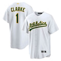 Kooe Athletics #1 Denzel Clarke player White Home 2026 Official Stitched Jersey