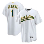 Kooe Athletics #1 Denzel Clarke player White Home 2026 Official Stitched Jersey