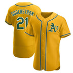 Kooe Athletics #21 Tyler Soderstrom Player Gold Authentic Alternate Stitched Jersey