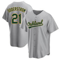 Kooe Athletics #21 Tyler Soderstrom Player Gray Replica Road Stitched Jersey