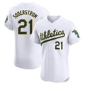 Kooe Athletics #21 Tyler Soderstrom Player White Elite Home Stitched Jersey