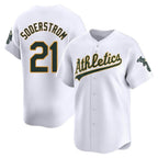 Kooe Athletics #21 Tyler Soderstrom Player White Limited Home Stitched Jersey