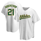 Kooe Athletics #21 Tyler Soderstrom Player White Replica Home Stitched Jersey