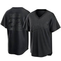 Kooe Athletics #22 Jeff McNeil player Black Replica Pitch Fashion Stitched Jersey