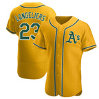 Kooe Athletics #23 Shea Langeliers Player Gold Authentic Alternate Stitched Jerseys