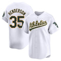 Kooe Athletics #35 Rickey Henderson Player White Limited Home Stitched Jersey