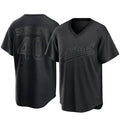 Kooe Athletics #40 Luis Severino player Black Replica Pitch Fashion Stitched Jersey