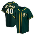 Kooe Athletics #40 Luis Severino player Green Replica Alternate Stitched Jersey