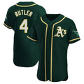 Kooe Athletics #4 Lawrence Butler player Green Authentic Alternate Stitched Jersey