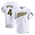Kooe Athletics #4 Lawrence Butler player White Limited Home Stitched Jersey