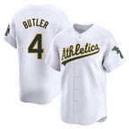 Kooe Athletics #4 Lawrence Butler player White Limited Home Stitched Jersey