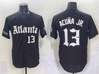 Kooe A.Braves #13 Ronald Acuna Jr. Black Gothic South x Outkast Edition Vapor Limited Stitched Personalized Jersey