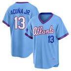Kooe A.Braves #13 Ronald Acuna Jr. Powder Blue 2026 City Connect Stadium Stitched Personalized Jersey