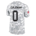 Kooe B.Bills #0 Keon Coleman Player Arctic Camo Salute to Service Limited Stitched Jerseys