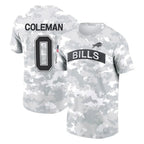 Kooe B.Bills #0 Keon Coleman Player Arctic Camo Salute to Service T-Shirt Hoodies Stitched Jerseys