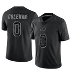 Kooe B.Bills #0 Keon Coleman Player Black RFLCTV Limited Stitched Jerseys