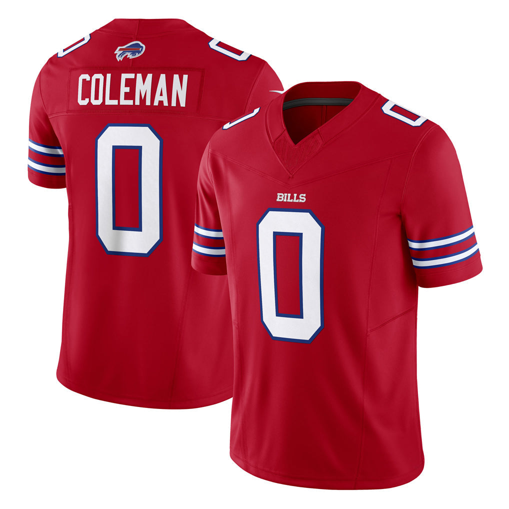 Kooe B.Bills #0 Keon Coleman Player Red Vapor F.U.S.E. Jersey Limited Home Game Stitched Jerseys