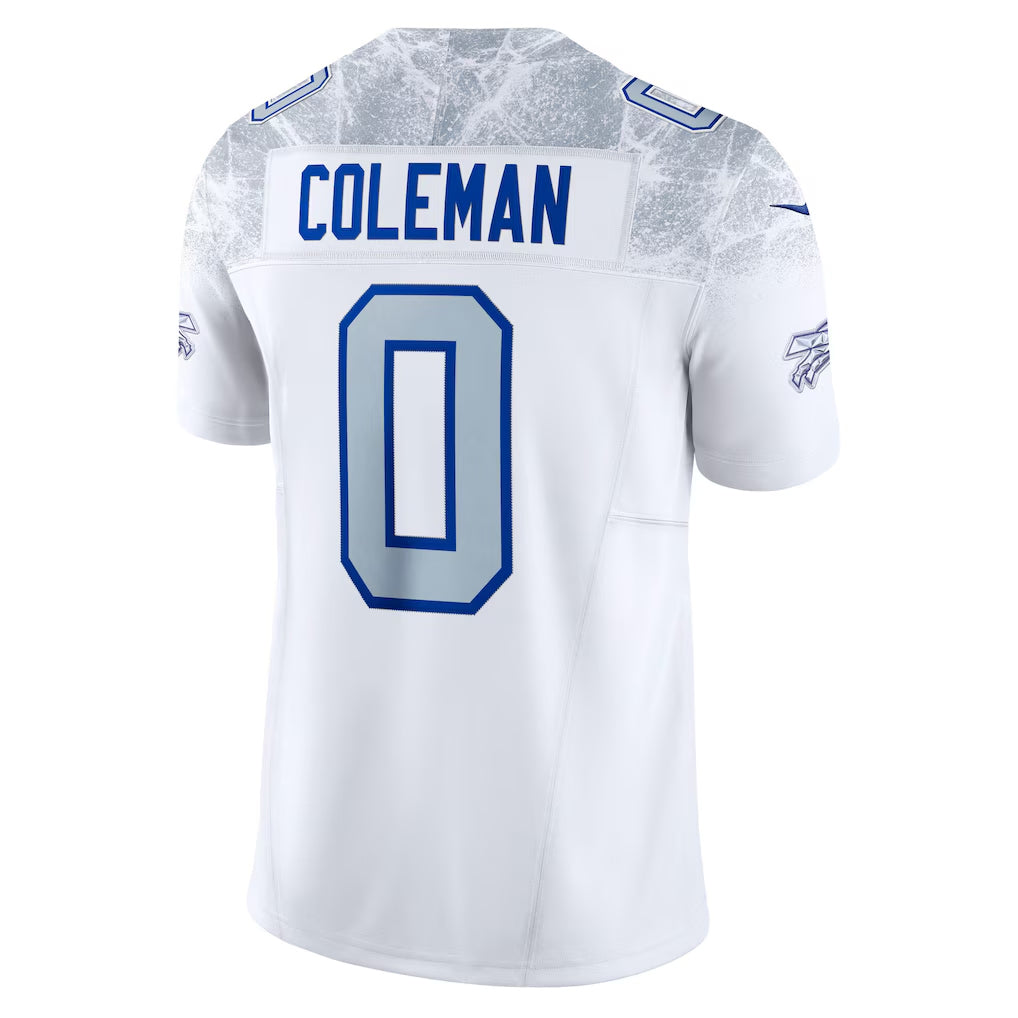 Kooe B.Bills #0 Keon Coleman Player White Rivalries Collection Limited Game Stitched Jerseys