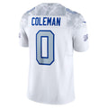 Kooe B.Bills #0 Keon Coleman Player White Rivalries Collection Limited Game Stitched Jerseys