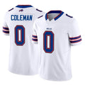 Kooe B.Bills #0 Keon Coleman Player White Vapor F.U.S.E. Jersey Limited Home Game Stitched Jerseys