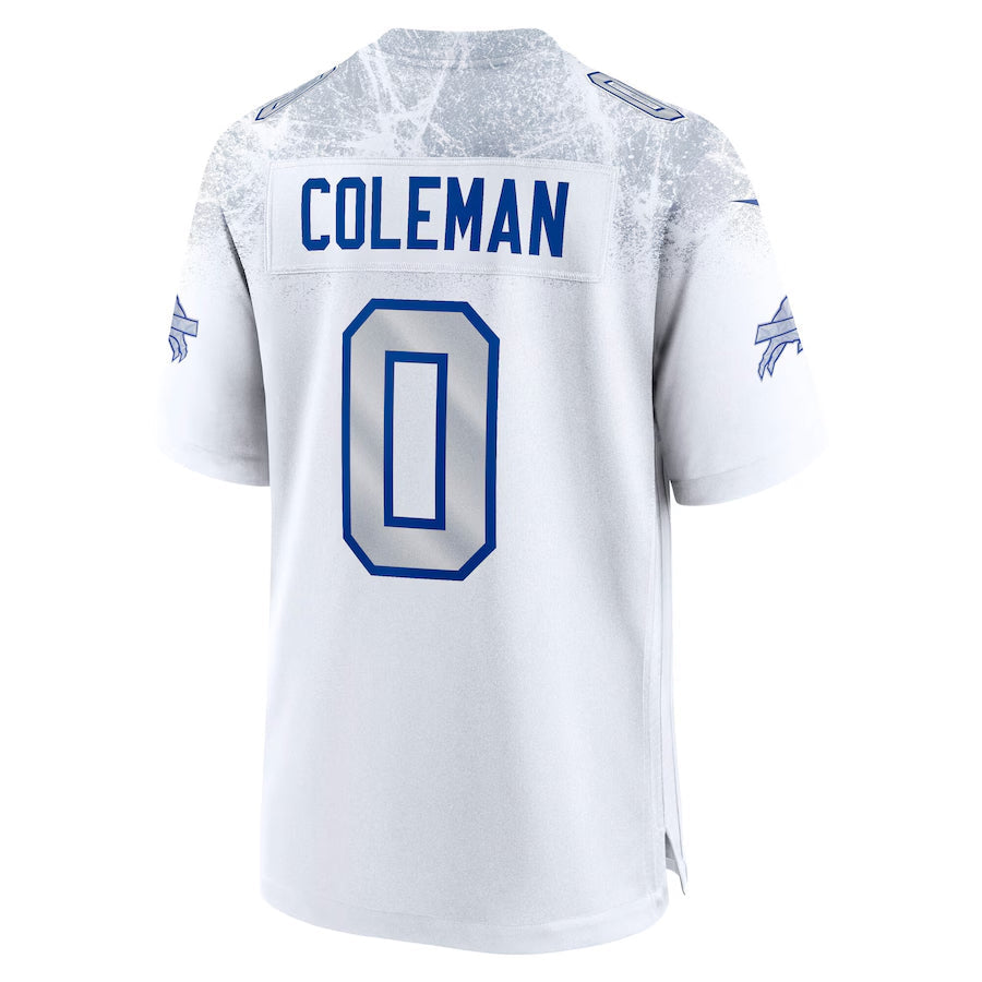 Kooe B.Bills #0 Keon Coleman Player White Rivalries Collection Game Stitched Jerseys