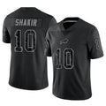 Kooe B.Bills #10 Khalil Shakir Player Black RFLCTV Limited Stitched Jerseys