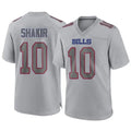 Kooe B.Bills #10 Khalil Shakir Player Gray Fashion Home Game Stitched Jerseys