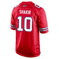 Kooe B.Bills #10 Khalil Shakir Player Red Home Game Stitched Jerseys