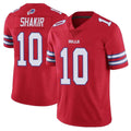 Kooe B.Bills #10 Khalil Shakir Player Red Vapor Untouchable Limited Home Game Stitched Jerseys