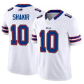 Kooe B.Bills #10 Khalil Shakir Player Vapor F.U.S.E. Limited White Stitched Jerseys