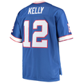 Kooe B.Bills #12 Jim Kelly Mitchell & Ness Royal Big & Tall 1990 Retired Player Replica Jersey