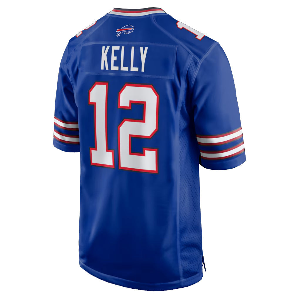 Kooe B.Bills #12 Jim Kelly Player Royal Home Game Stitched Jerseys