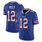 Kooe B.Bills #12 Jim Kelly Player Royal Vapor Untouchable Limited Stitched Jerseys